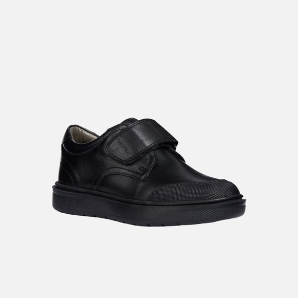 Kids Black Shoes with Velcro - Picture 1 of 7